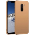 Xiaomi Pocophone F1 Kılıf İnce Soft Mat Renkli Esnek Silikon Kapak - Gold