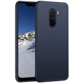 Xiaomi Pocophone F1 Kılıf İnce Soft Mat Renkli Esnek Silikon Kapak - Lacivert