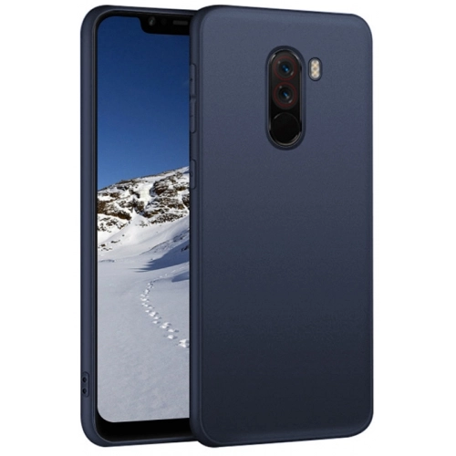 Xiaomi Pocophone F1 Kılıf İnce Soft Mat Renkli Esnek Silikon Kapak - Lacivert