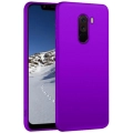 Xiaomi Pocophone F1 Kılıf İnce Soft Mat Renkli Esnek Silikon Kapak - Mor