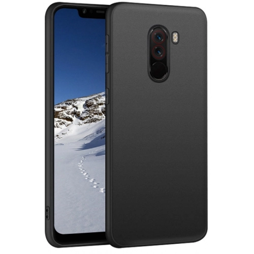 Xiaomi Pocophone F1 Kılıf İnce Soft Mat Renkli Esnek Silikon Kapak - Siyah