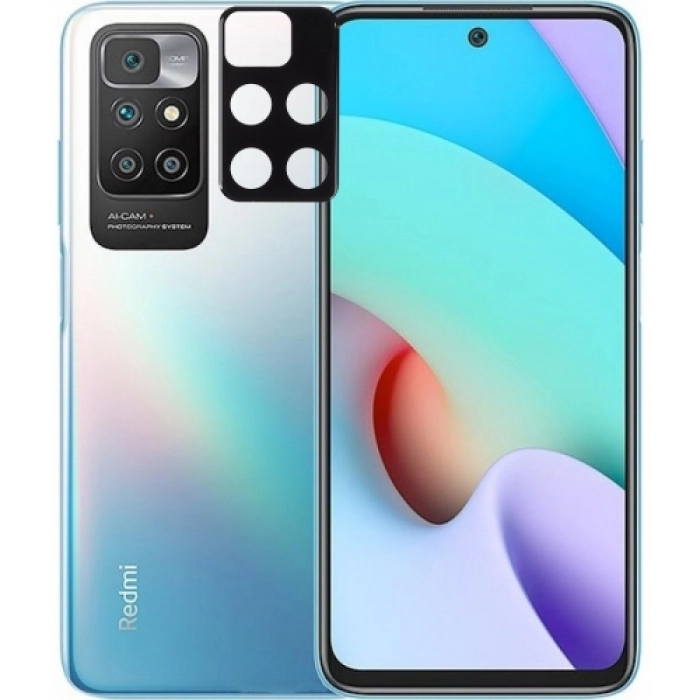 Xiaomi Redmi 10 Kamera Lens Koruyucu Film 0.2mm - Siyah