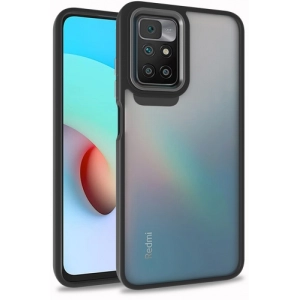 Xiaomi Redmi 10 Kılıf Electro Silikon Renkli Flora Kapak - Siyah