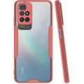 Xiaomi Redmi 10 Kılıf Renkli Silikon Kamera Lens Korumalı Şeffaf Parfe Kapak - Pembe