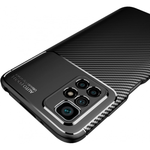 Xiaomi Redmi 10 Kılıf Silikon Parmak İzi Bırakmayan Karbon Soft Negro Kapak - Siyah