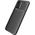Xiaomi Redmi 10 Kılıf Silikon Parmak İzi Bırakmayan Karbon Soft Negro Kapak - Siyah