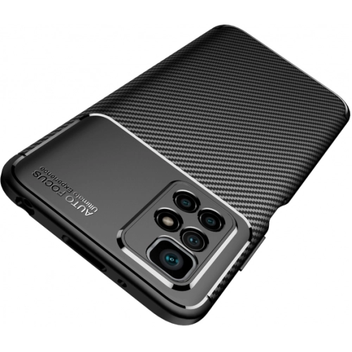 Xiaomi Redmi 10 Kılıf Silikon Parmak İzi Bırakmayan Karbon Soft Negro Kapak - Siyah