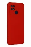 Xiaomi Redmi 10C Kılıf İçi Kadife İnci Esnek Kamera Korumalı Silikon Kapak - Kırmızı