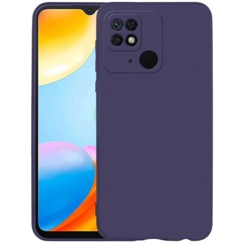 Xiaomi Redmi 10C Kılıf İnce Soft Mat Renkli Esnek Silikon Kapak - Lacivert