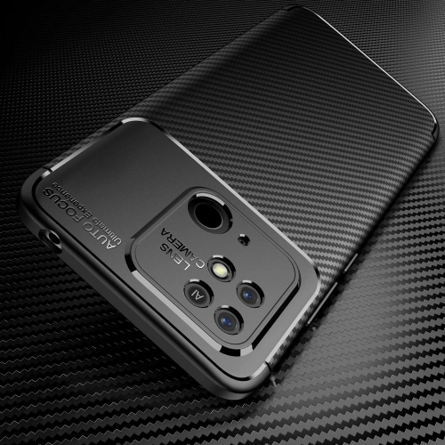 Xiaomi Redmi 10C Kılıf Silikon Parmak İzi Bırakmayan Karbon Soft Negro Kapak - Lacivert