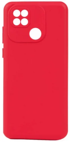 Xiaomi Redmi 10C Kılıf Zore Biye Mat Esnek Silikon - Kırmızı