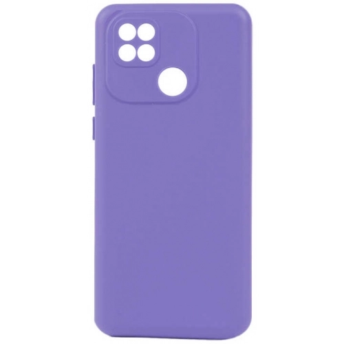 Xiaomi Redmi 10C Kılıf Silikon Mat Esnek Kamera Korumalı Biye Kapak - Lila