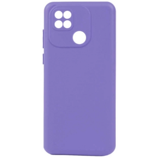 Xiaomi Redmi 10C Kılıf Silikon Mat Esnek Kamera Korumalı Biye Kapak - Lila