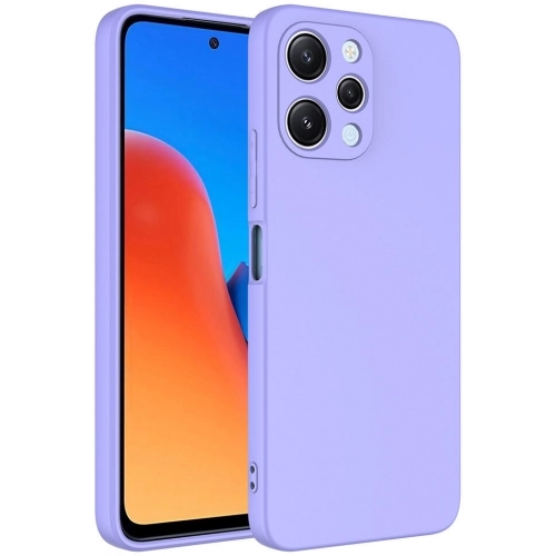 Xiaomi Redmi 12 Kılıf İçi Kadife Mat Mara Lansman Silikon Kapak - Siyah