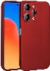 Xiaomi Redmi 12 Kılıf İnce Mat Esnek Silikon - Kırmızı