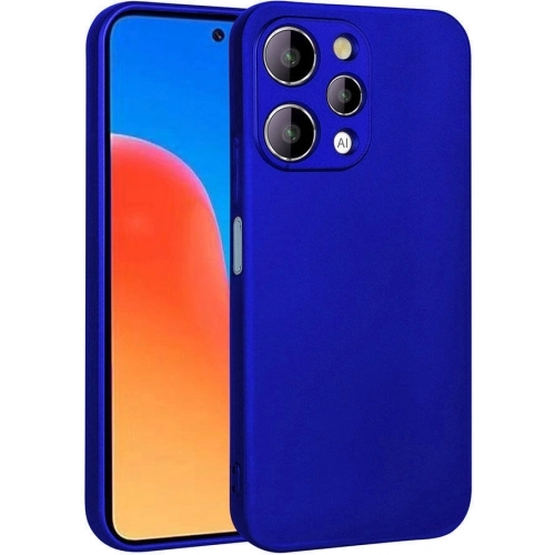 Xiaomi Redmi 12 Kılıf İnce Soft Mat Renkli Esnek Silikon Kapak - Saks Mavi