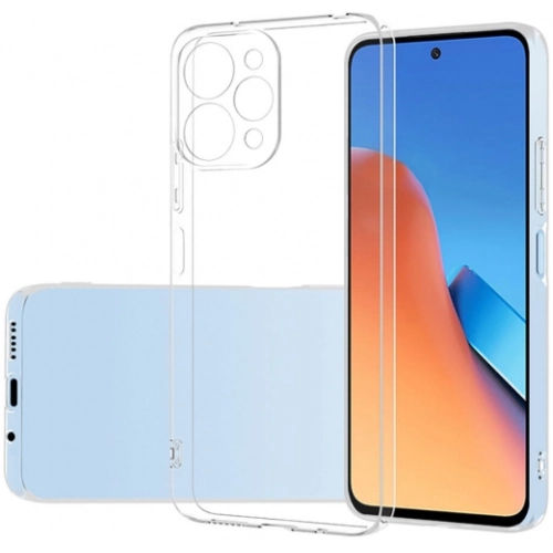 Xiaomi Redmi 12 Kılıf Kamera Korumalı Esnek Silikon Kapak - Şeffaf