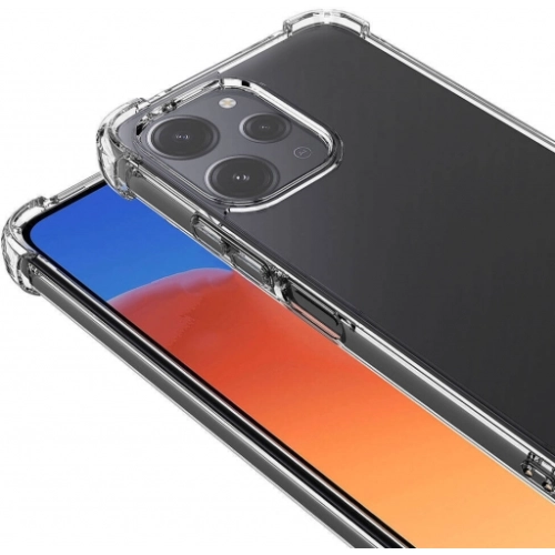 Xiaomi Redmi 12 Kılıf Silikon Köşe Korumalı Airbag Darbe Emici Kapak - Şeffaf