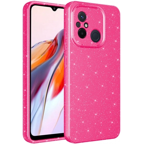 Xiaomi Redmi 12C Kılıf Kamera Korumalı Simli Lüks Zore Koton Kapak - Gri