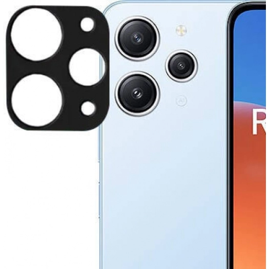 Xiaomi Redmi 12 Kamera Lens 3D Koruyucu Cam  - Siyah