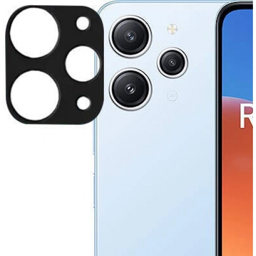Xiaomi Redmi 12 Kamera Lens 3D Koruyucu Cam  - Siyah