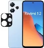 Xiaomi Redmi 12 Kamera Lens 3D Koruyucu Cam  - Siyah