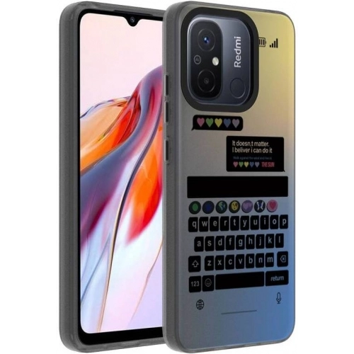 Xiaomi Redmi 12C Kılıf Desenli Zore Dragon Sert Kapak - Astronot