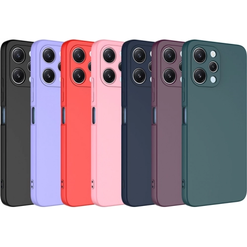 Xiaomi Redmi 12C Kılıf İçi Kadife Mat Mara Lansman Silikon Kapak  - Koyu Yeşil