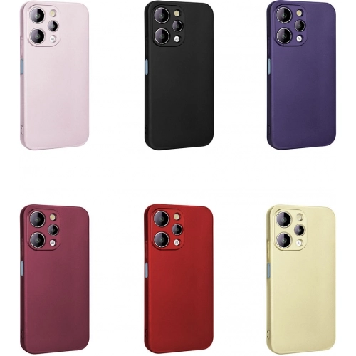 Xiaomi Redmi 12C Kılıf İnce Soft Mat Renkli Esnek Silikon Kapak - Siyah