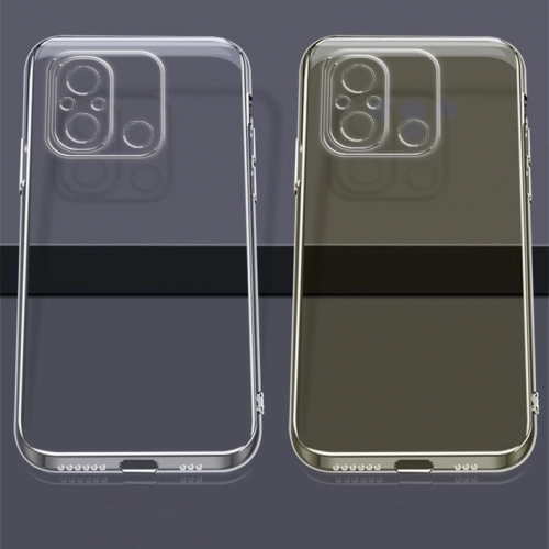 Xiaomi Redmi 12C Kılıf Kamera Korumalı Esnek Silikon Kapak - Şeffaf