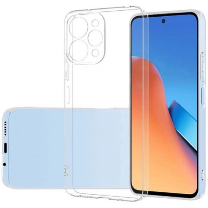 Xiaomi Redmi 12C Kılıf Kamera Korumalı Esnek Silikon Kapak - Şeffaf