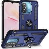 Xiaomi Redmi 12C Kılıf Silikon Zırhlı Standlı Yüzüklü Mıknatıslı Tank Kapak - Lacivert