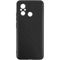 Xiaomi Redmi 12C Kılıf Silikon Mat Esnek Kamera Korumalı Biye Kapak - Siyah