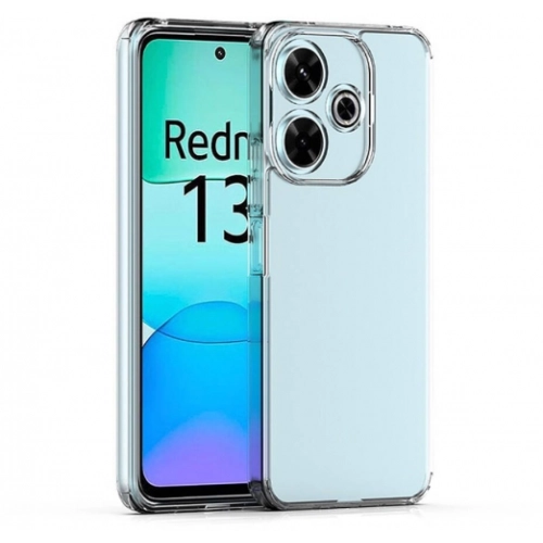 Xiaomi Redmi 13 4G Kılıf Kamera Korumalı Esnek Silikon Kapak - Şeffaf