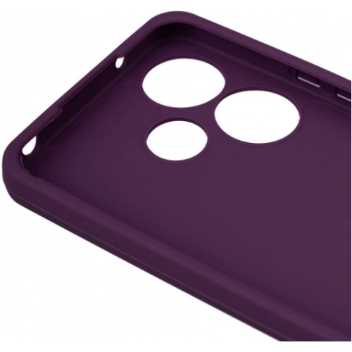 Xiaomi Redmi 13 4G Kılıf Silikon Mat Esnek Kamera Korumalı Biye Kapak - Siyah