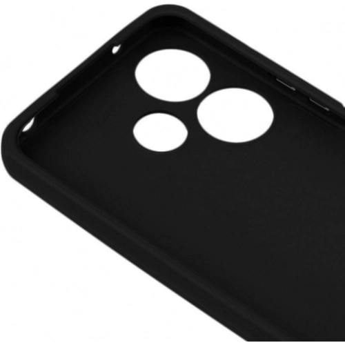 Xiaomi Redmi 13 4G Kılıf Silikon Mat Esnek Kamera Korumalı Biye Kapak - Siyah