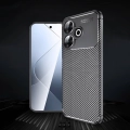 Xiaomi Redmi 13 4G Kılıf Silikon Parmak İzi Bırakmayan Karbon Soft Negro Kapak - Siyah