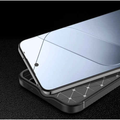 Xiaomi Redmi 13 4G Kılıf Silikon Parmak İzi Bırakmayan Karbon Soft Negro Kapak - Siyah