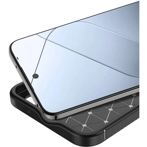 Xiaomi Redmi 13 4G Kılıf Silikon Parmak İzi Bırakmayan Karbon Soft Negro Kapak - Siyah