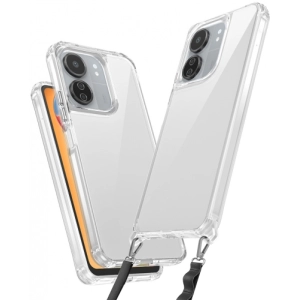 Xiaomi Redmi 13C Kılıf Airbagli Takılabilir Askı Aparatlı Esnek Snap Silikon Kapak - Şeffaf