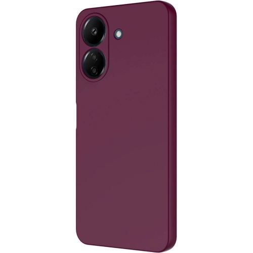 Xiaomi Redmi 13C Kılıf İçi Kadife Mat Mara Lansman Silikon Kapak - Kırmızı