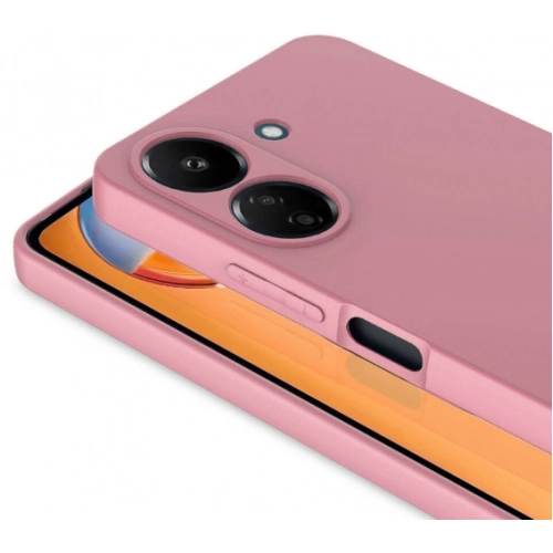 Xiaomi Redmi 13C Kılıf İçi Kadife Mat Mara Lansman Silikon Kapak - Koyu Mor