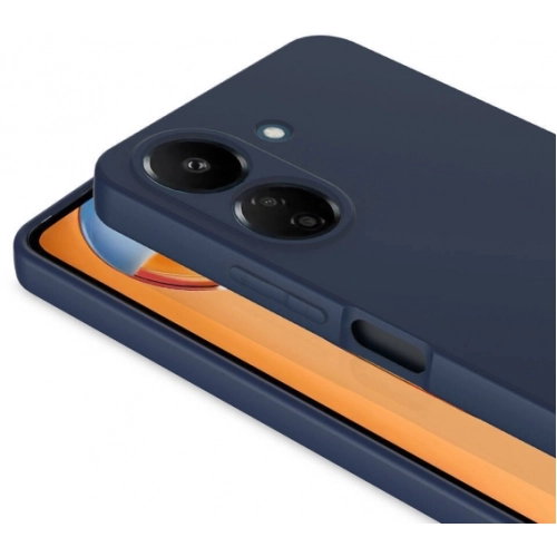 Xiaomi Redmi 13C Kılıf İçi Kadife Mat Mara Lansman Silikon Kapak - Koyu Yeşil