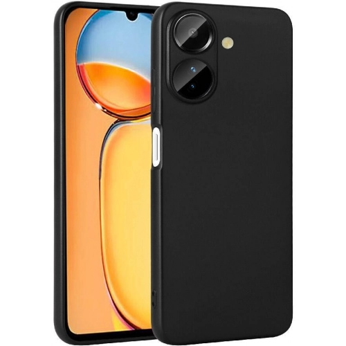 Xiaomi Redmi 13C Kılıf İnce Soft Mat Renkli Esnek Silikon Kapak - Siyah