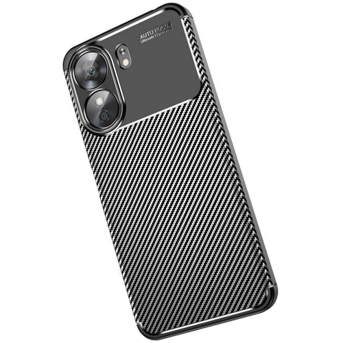 Xiaomi Redmi 13C Kılıf Silikon Parmak İzi Bırakmayan Karbon Soft Negro Kapak - Siyah