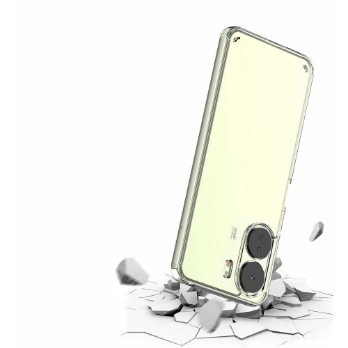 Xiaomi Redmi 13C Kılıf Lux Korumalı Kenarları Silikon Arkası Sert Coss Kapak - Şeffaf