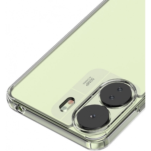 Xiaomi Redmi 13C Kılıf Lux Korumalı Kenarları Silikon Arkası Sert Coss Kapak - Şeffaf