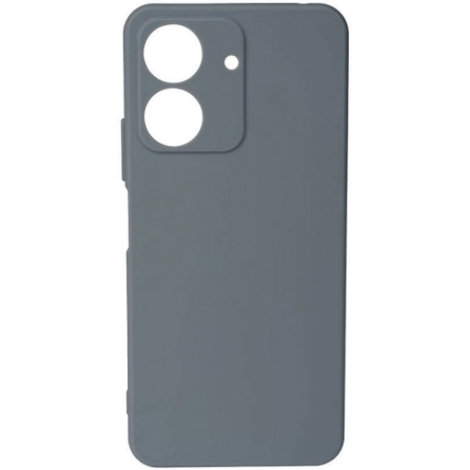 Xiaomi Redmi 13C Kılıf Silikon Mat Esnek Kamera Korumalı Biye Kapak - Gri