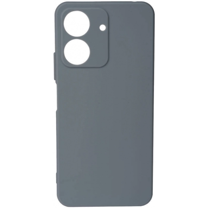 Xiaomi Redmi 13C Kılıf Silikon Mat Esnek Kamera Korumalı Biye Kapak - Gri