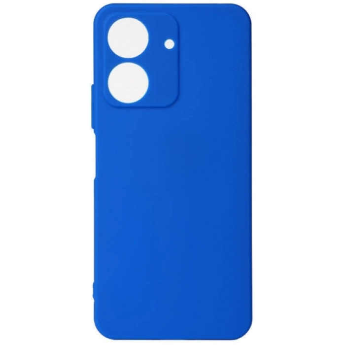 Xiaomi Redmi 13C Kılıf Silikon Mat Esnek Kamera Korumalı Biye Kapak - Mavi